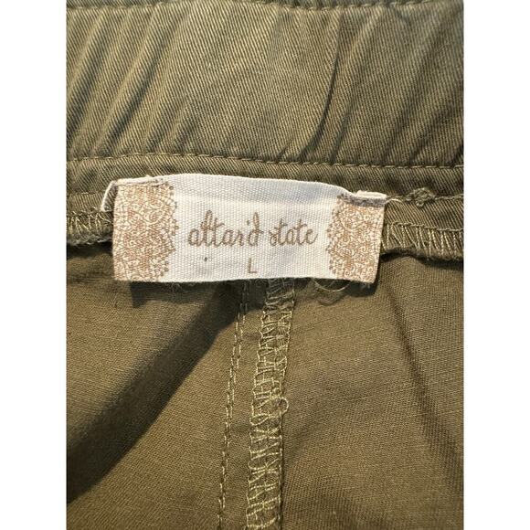 Altar’d State Hunter Green Cargo Pants Mid Rise Wide Leg Women’s Large - Picture 5 of 6